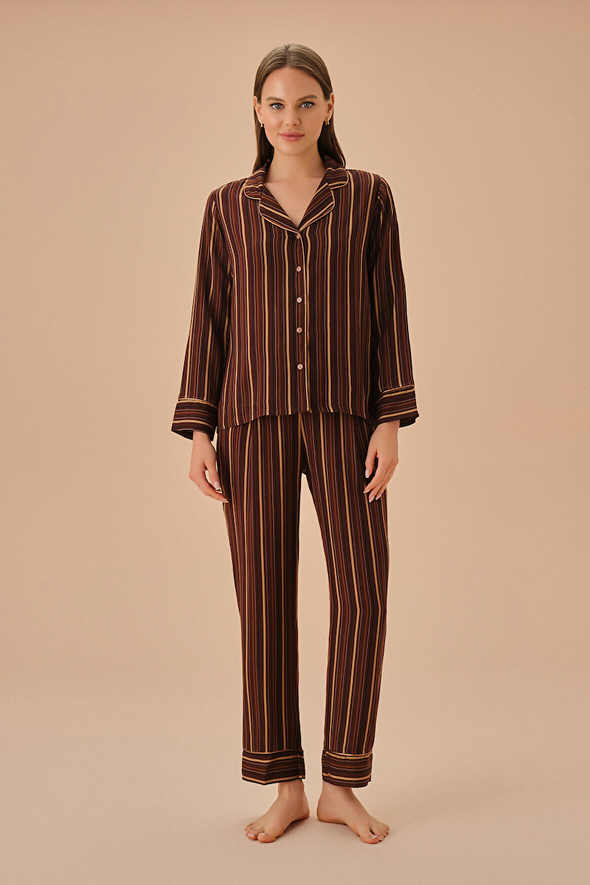 Suwen Slim Maskülen Pijama Takımı
