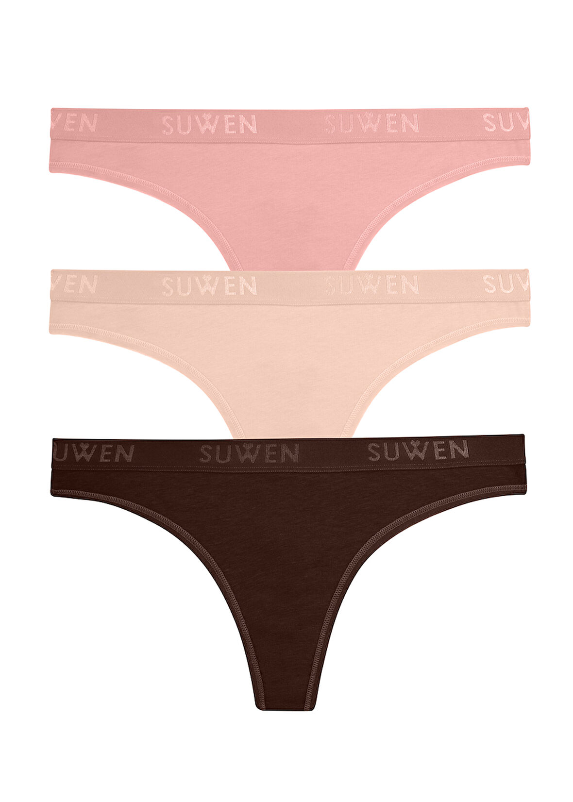 Suwen 3 lü Pamuklu String Külot