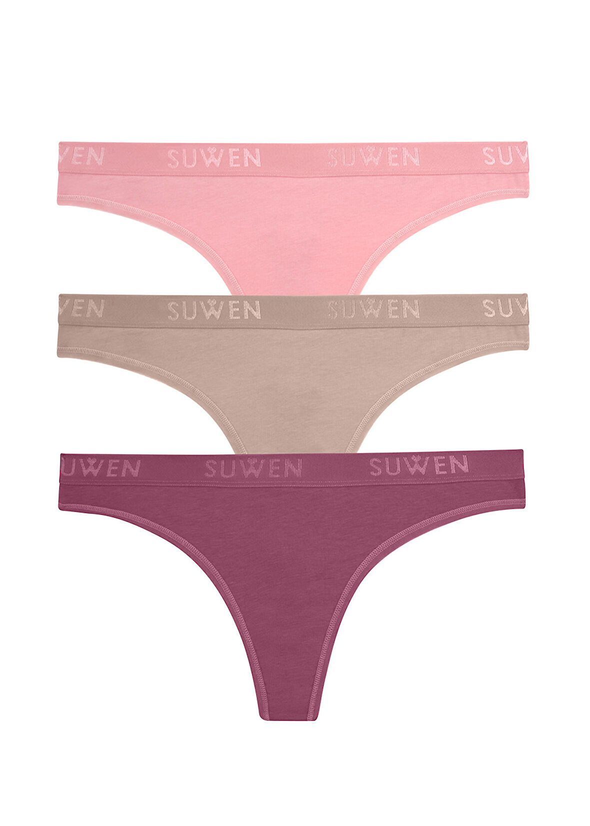 Suwen 3 lü Pamuklu String Külot