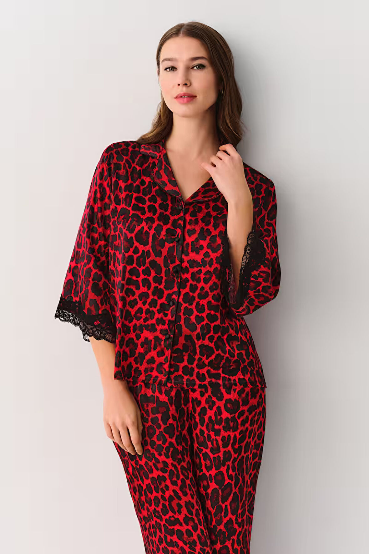 Suwen Lioness Maskülen Pijama Takımı