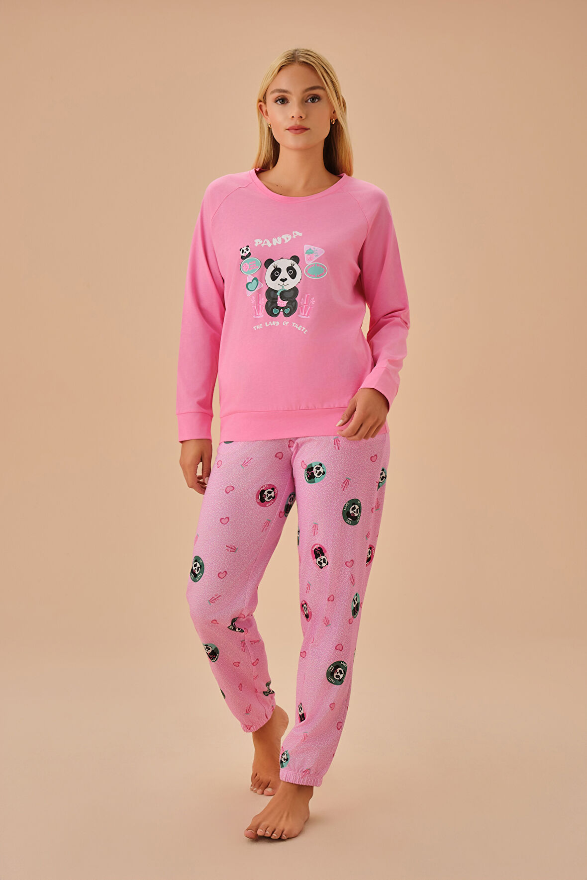 Suwen Panda Pijama Takımı