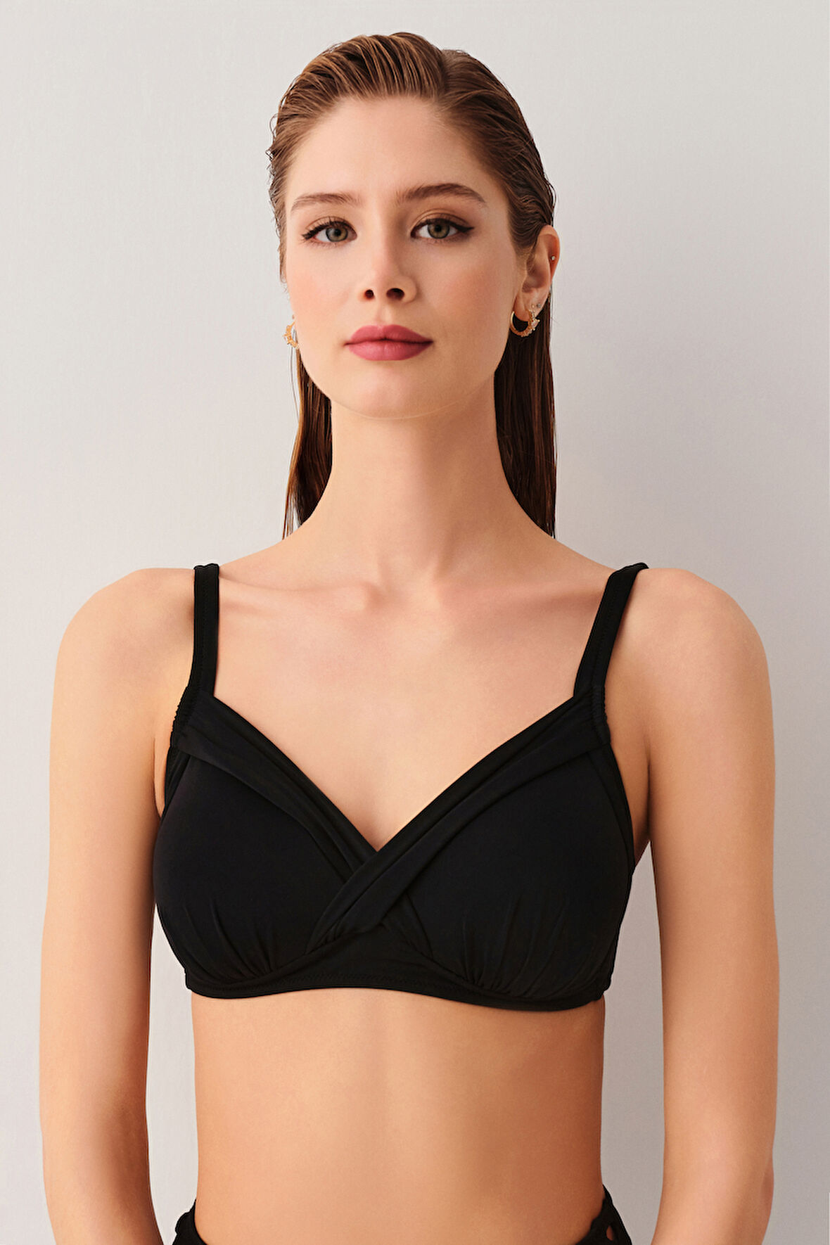 Suwen Kaplı Bantlı Toparlayıcı Bikini Üst