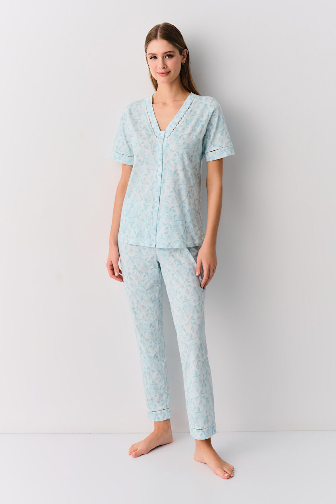 Suwen Bianca Maskülen Pijama Takımı