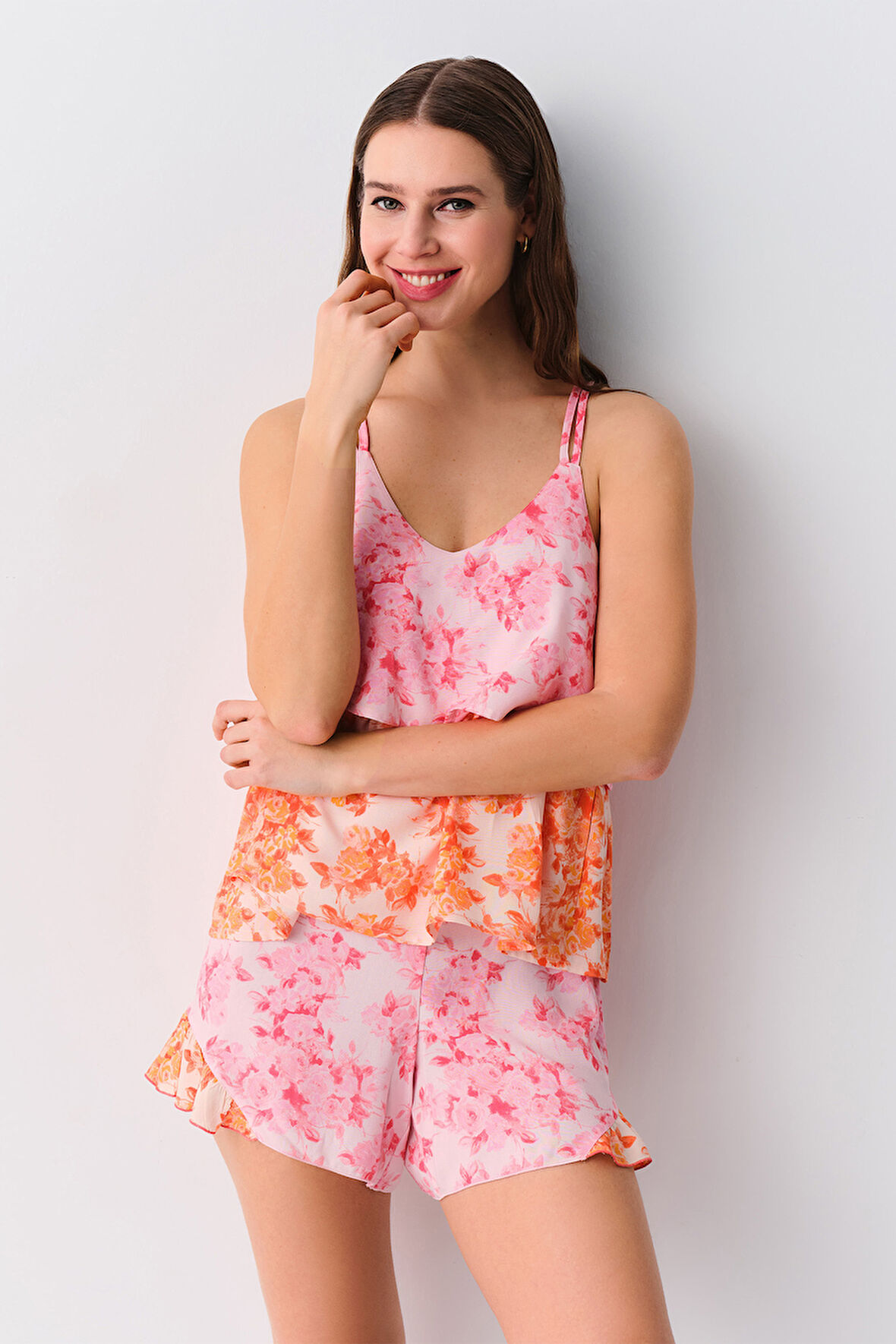 Suwen Linda Şort Pijama Takımı