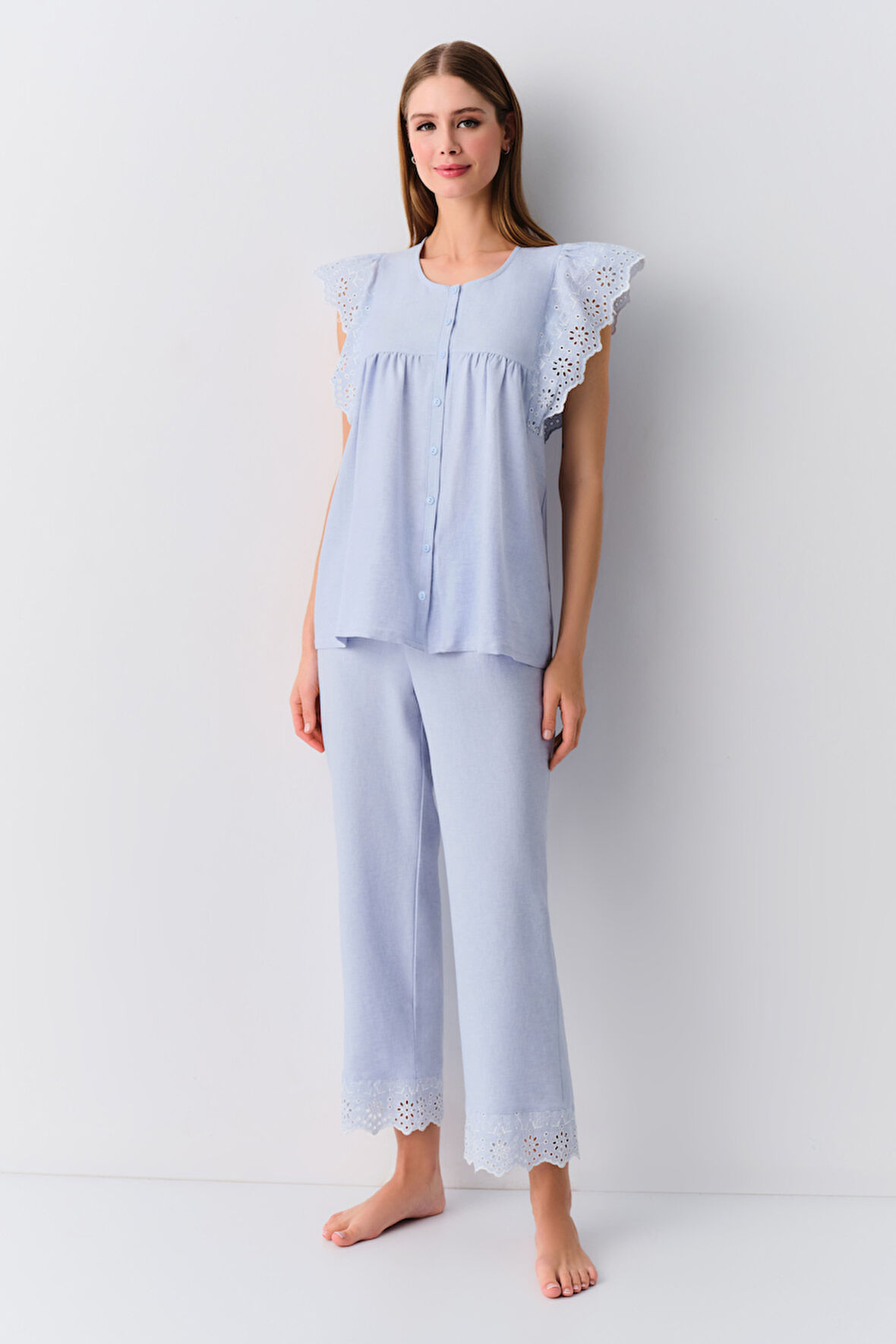 Suwen Lalin Maskülen Pijama Takımı