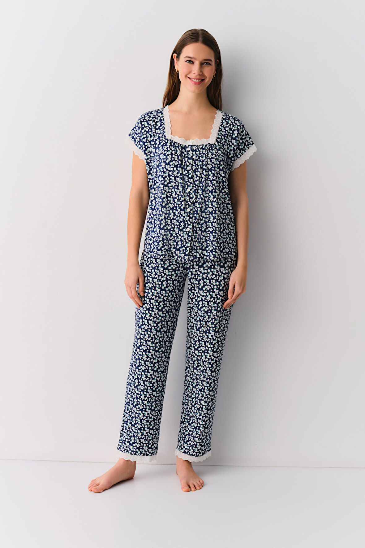Suwen Clara Maskülen Pijama Takımı