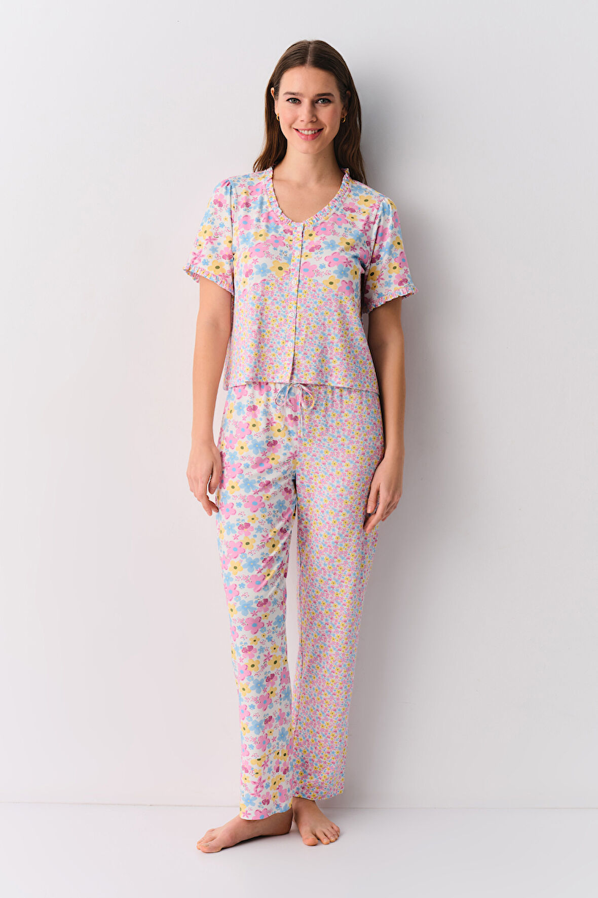 Suwen Blossom Maskülen Pijama Takımı
