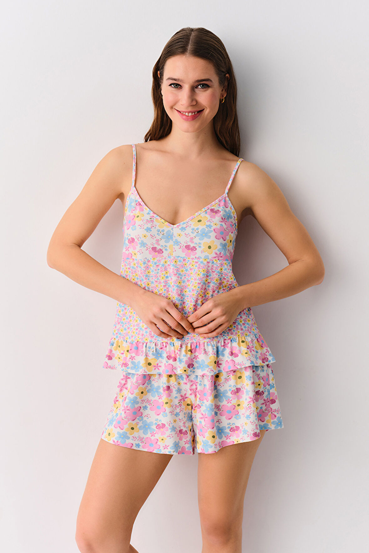 Suwen Blossom Şort Pijama Takımı