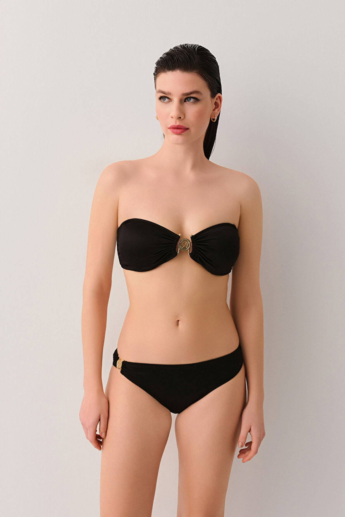 Suwen Noir W Aksesuarlı Detaylı Bikini Alt