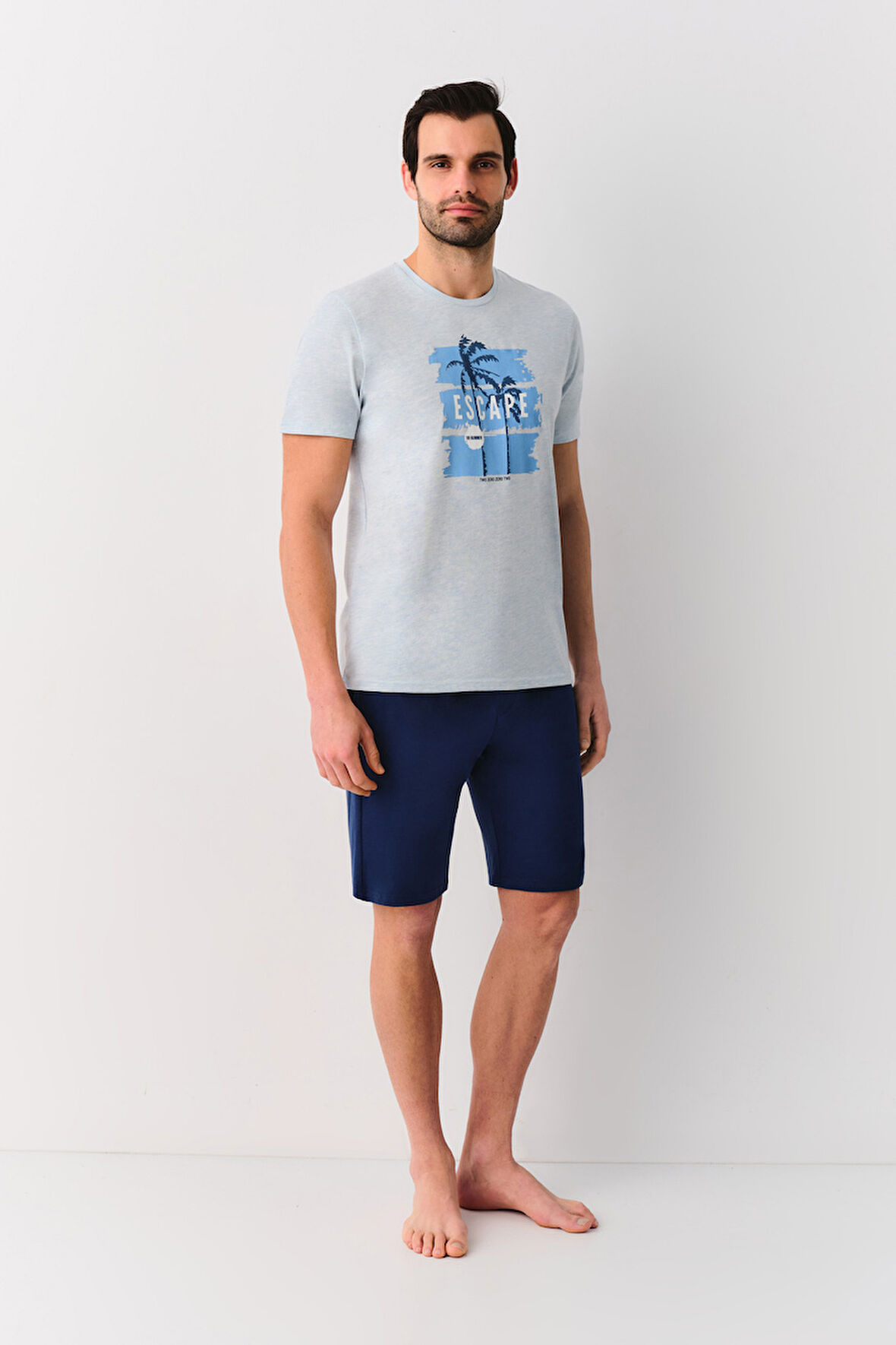 Suwen Escape Erkek Şort Pijama Takımı