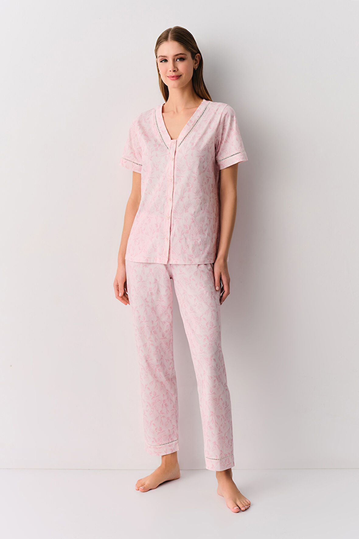 Suwen Bianca Maskülen Pijama Takımı