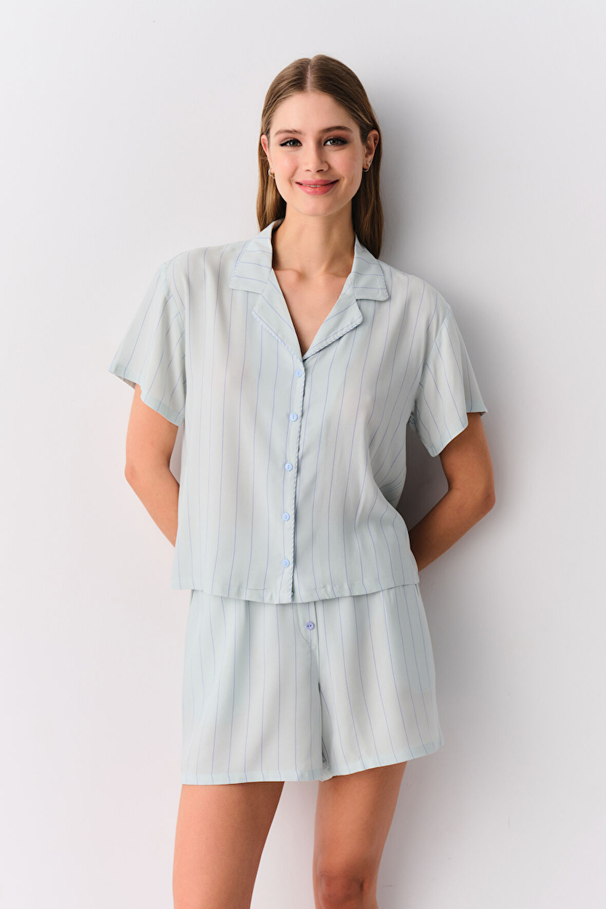 Suwen Sugar Maskülen Şort Pijama Takımı