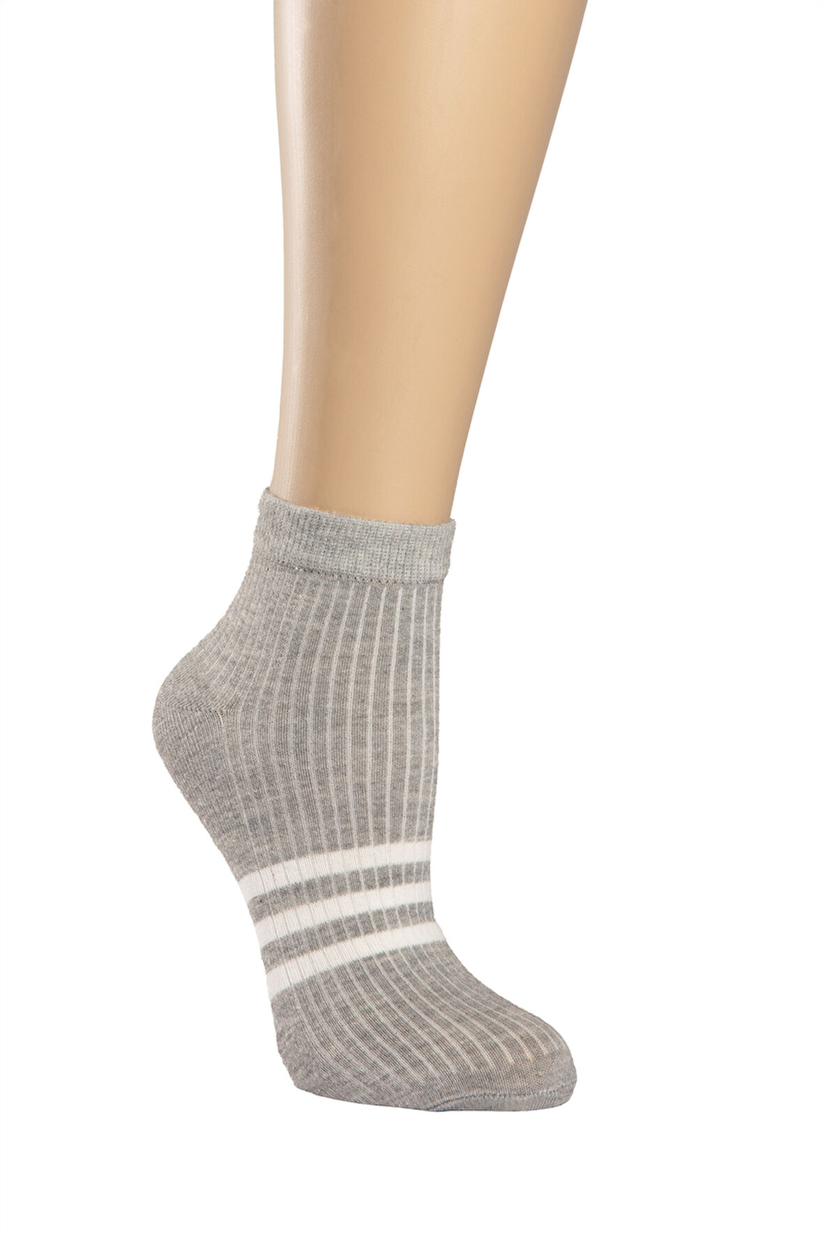 Suwen Stripe Midi Soket Çorap