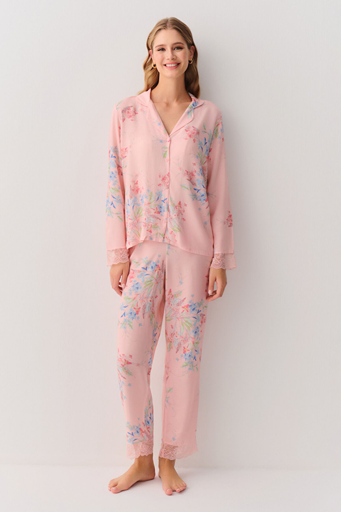 Suwen Flower Maskülen Pijama Takımı