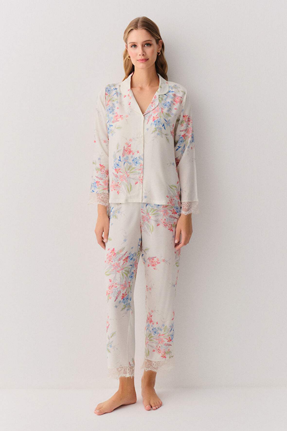 Suwen Flower Maskülen Pijama Takımı