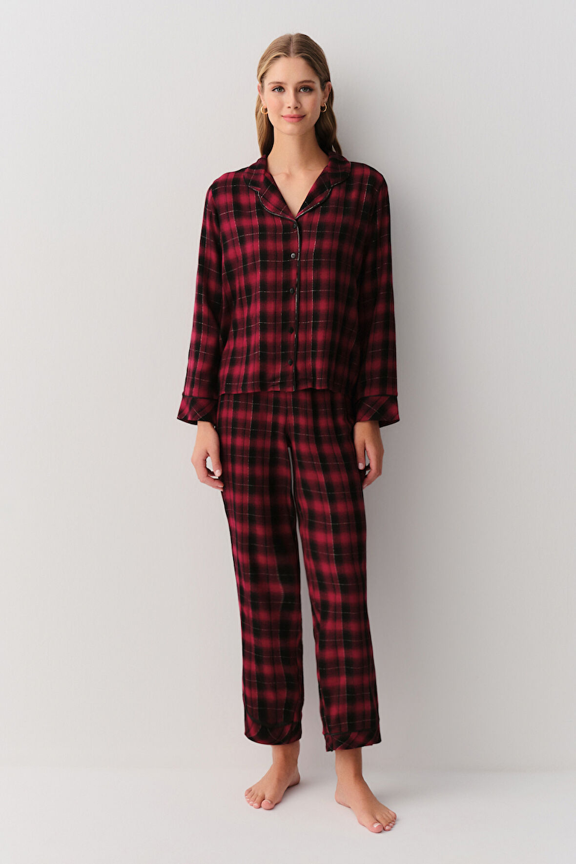 Suwen Alda Maskülen Pijama Takımı