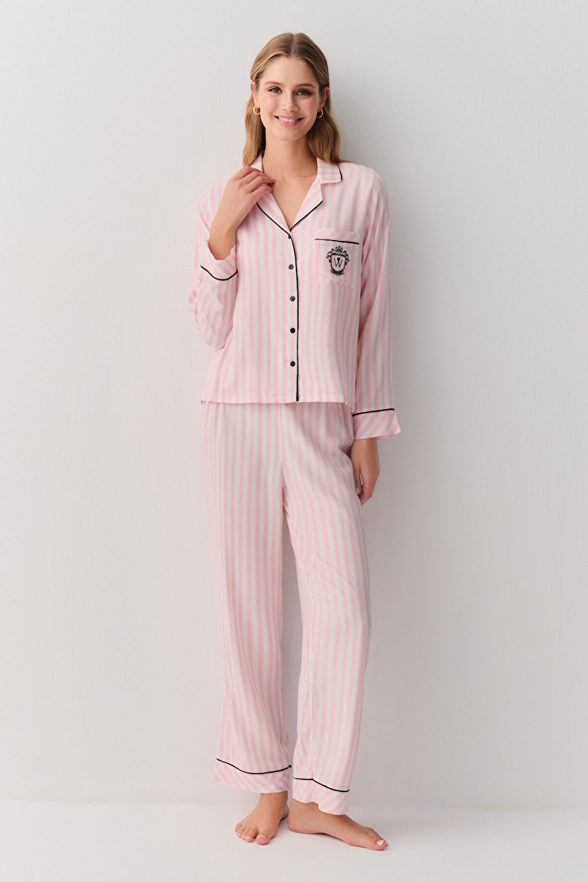 Suwen Emily Maskülen Pijama Takımı