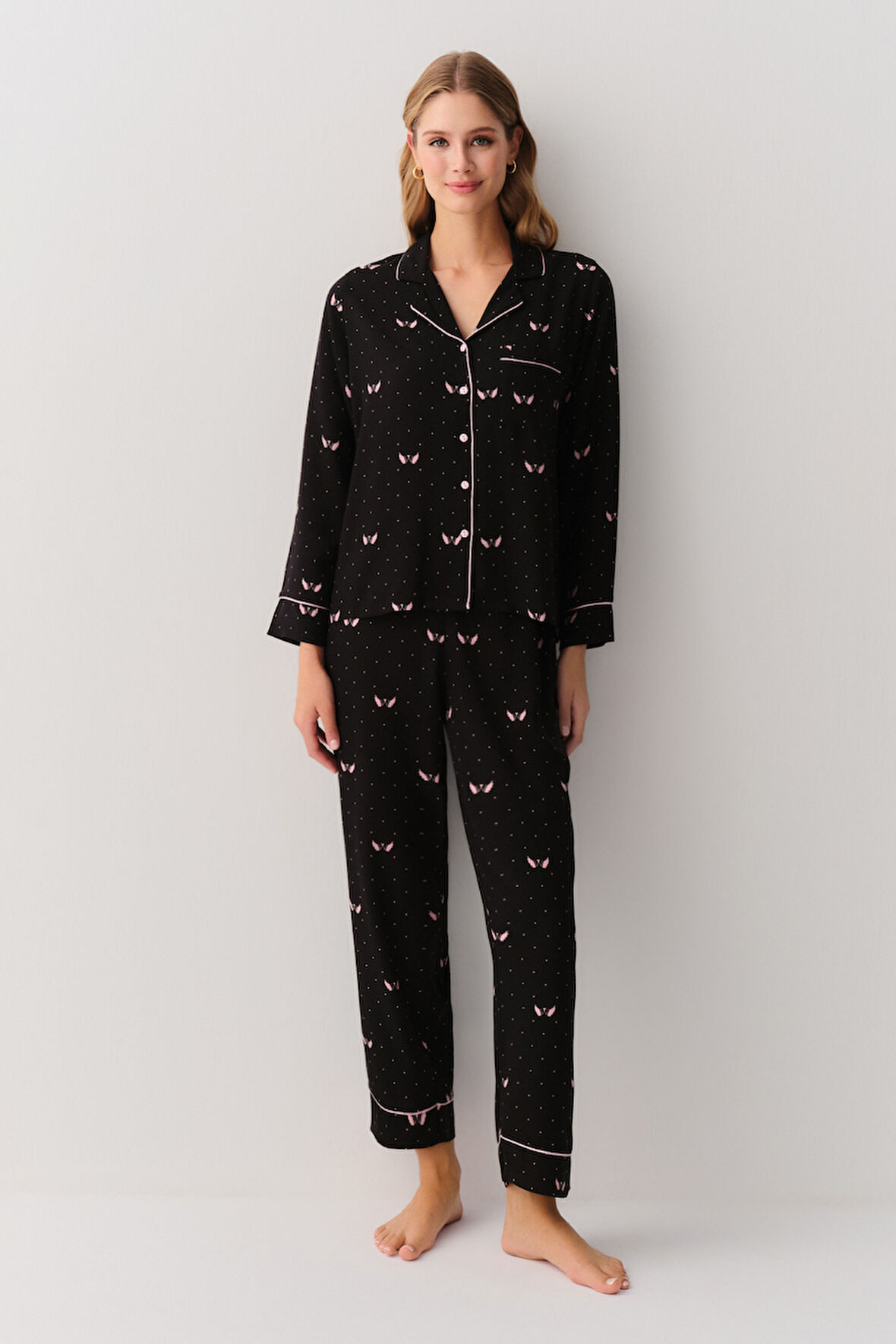 Suwen Angel Maskülen Pijama Takımı