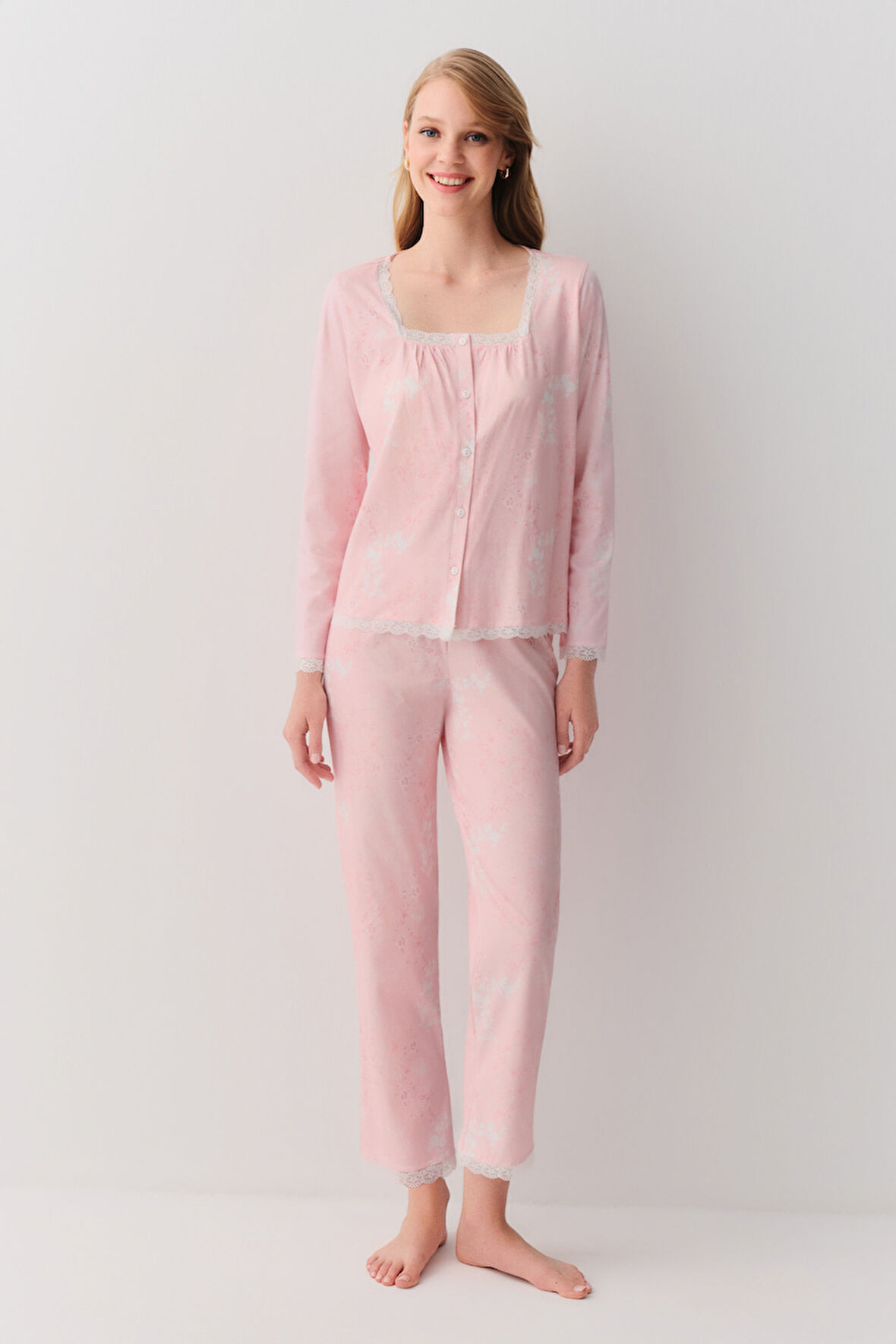 Suwen Sakura Maskülen Pijama Takımı