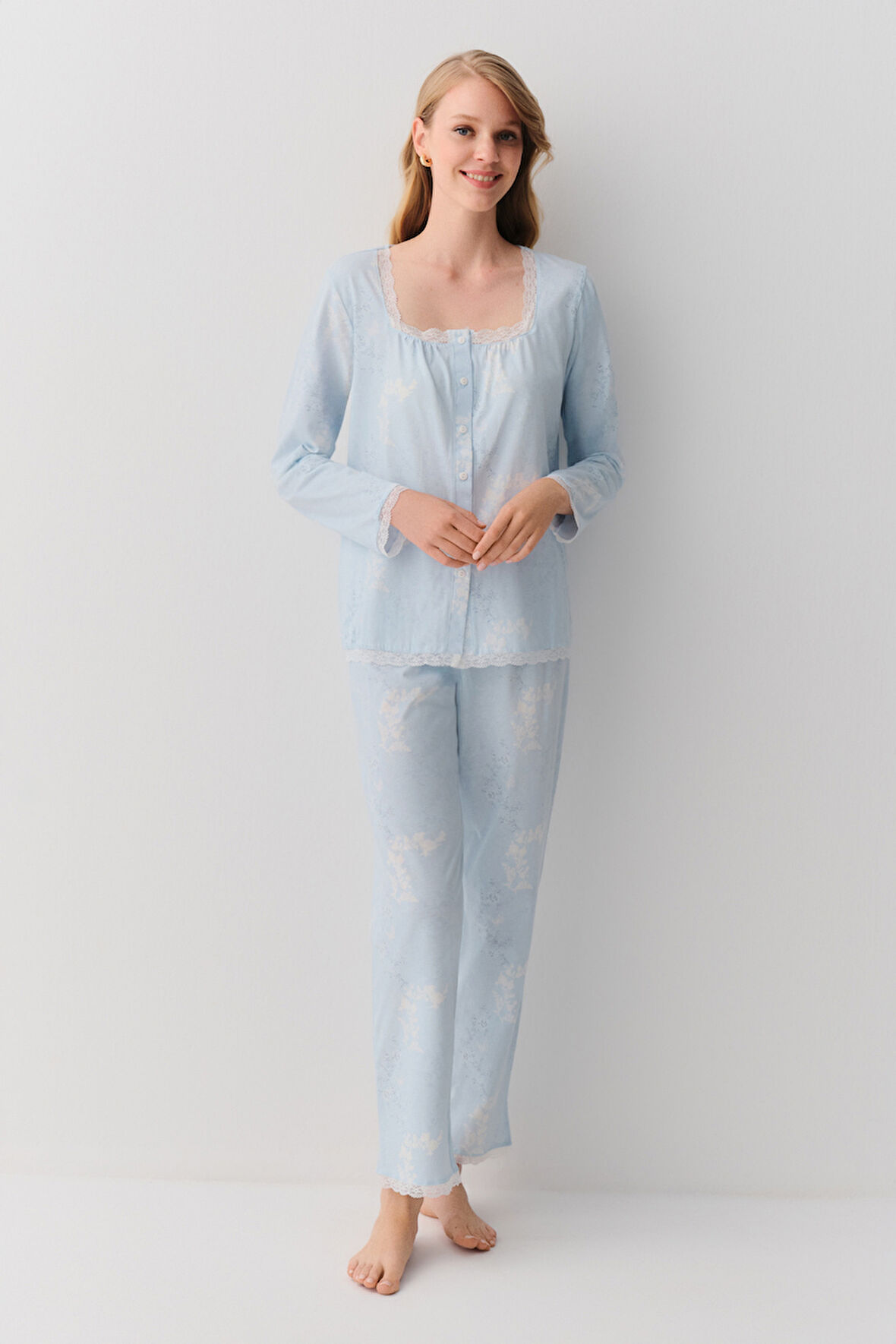 Suwen Sakura Maskülen Pijama Takımı