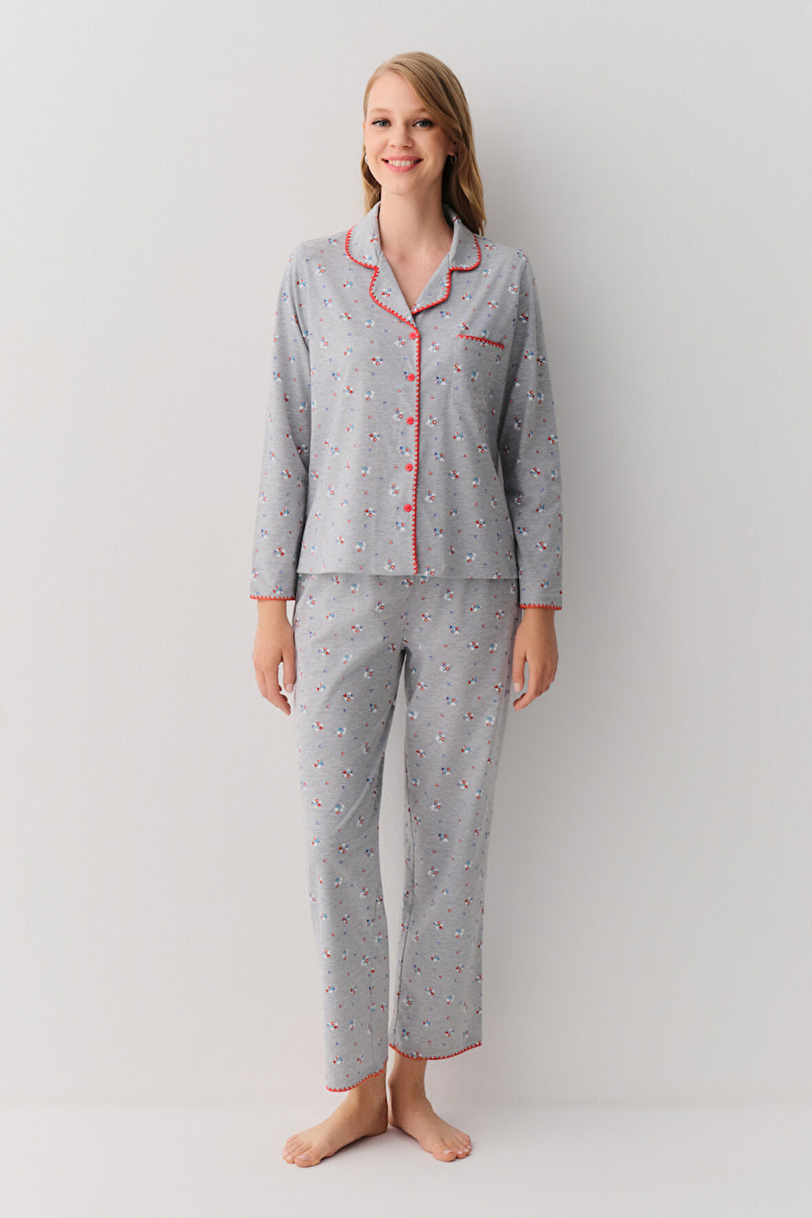 Suwen Nancy Maskülen Pijama Takımı