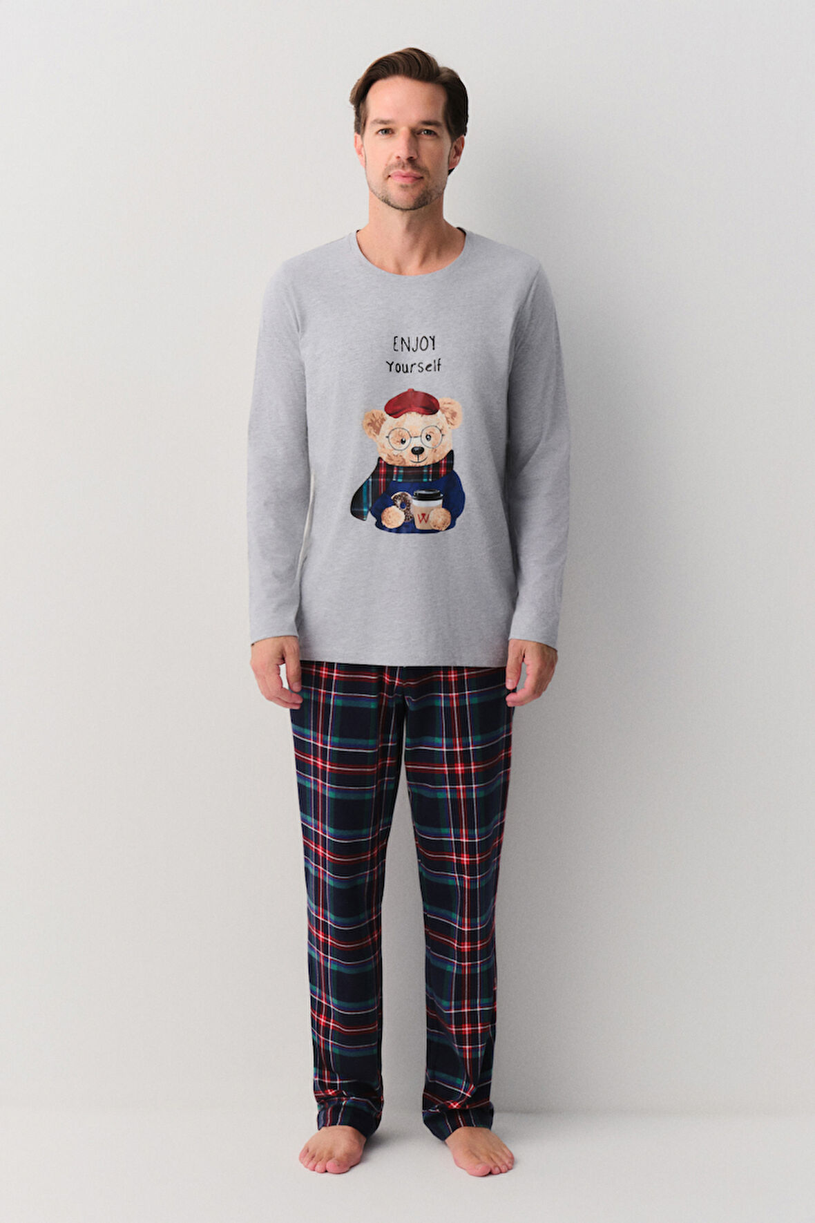 Suwen Teddy Bear Erkek Pijama Takımı