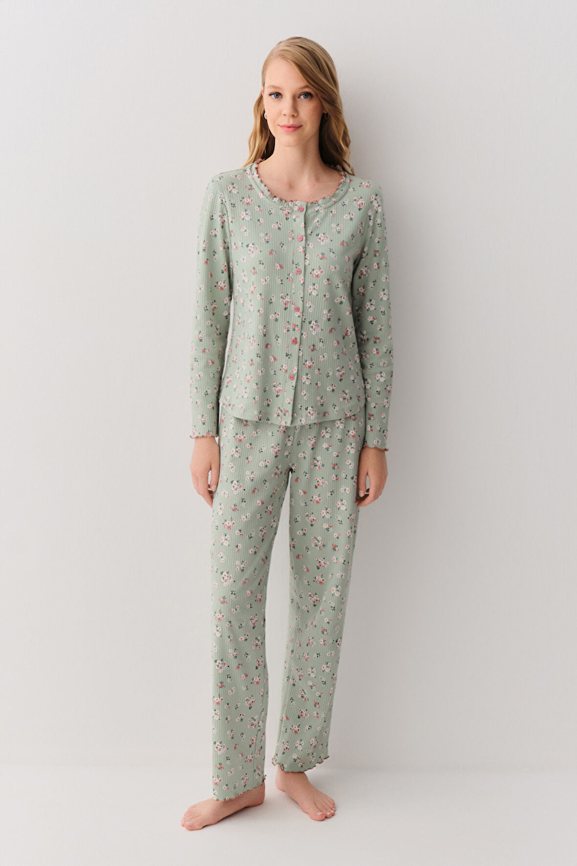 Suwen Lia Maskülen Pijama Takımı