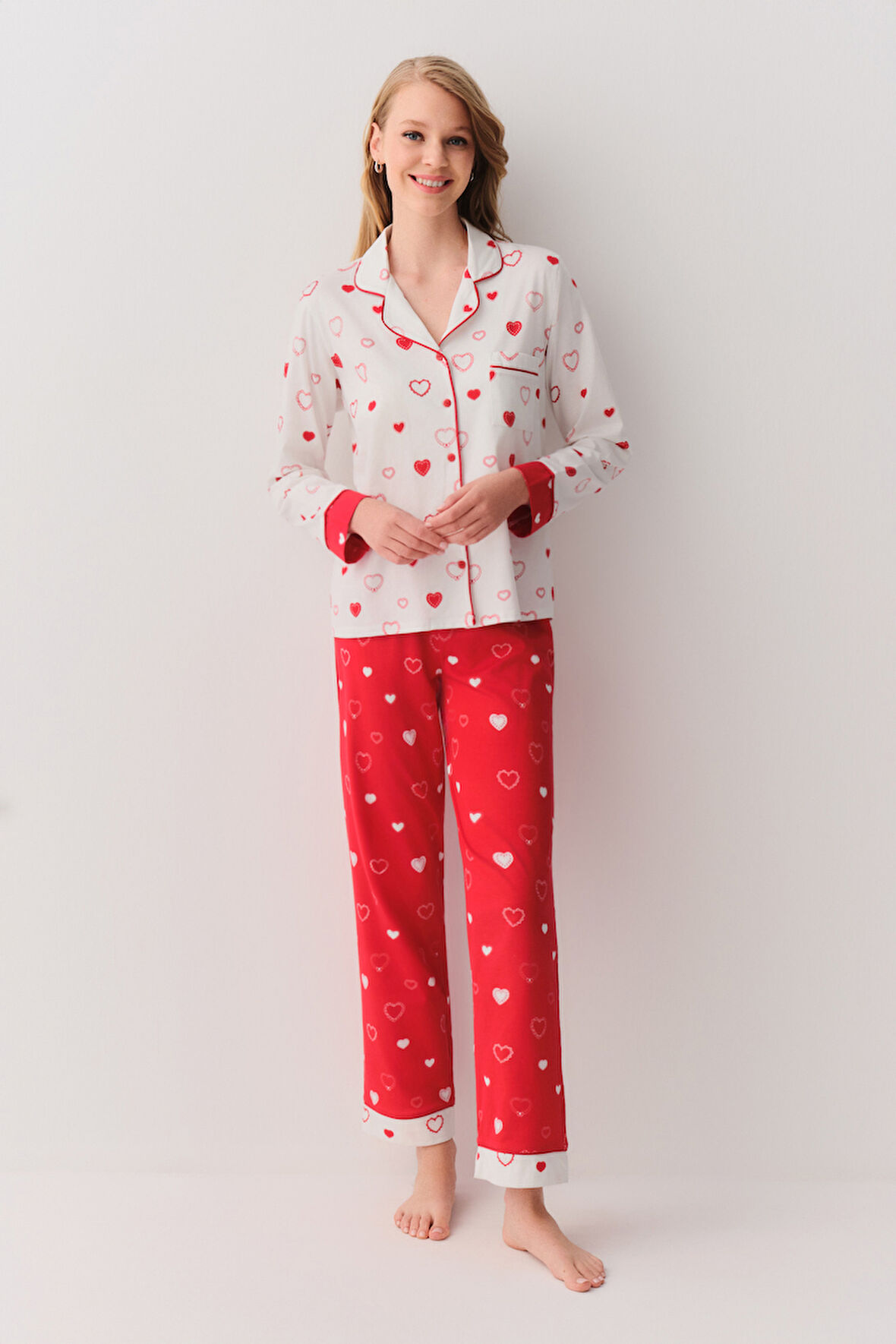 Suwen Love Maskülen Pijama Takımı