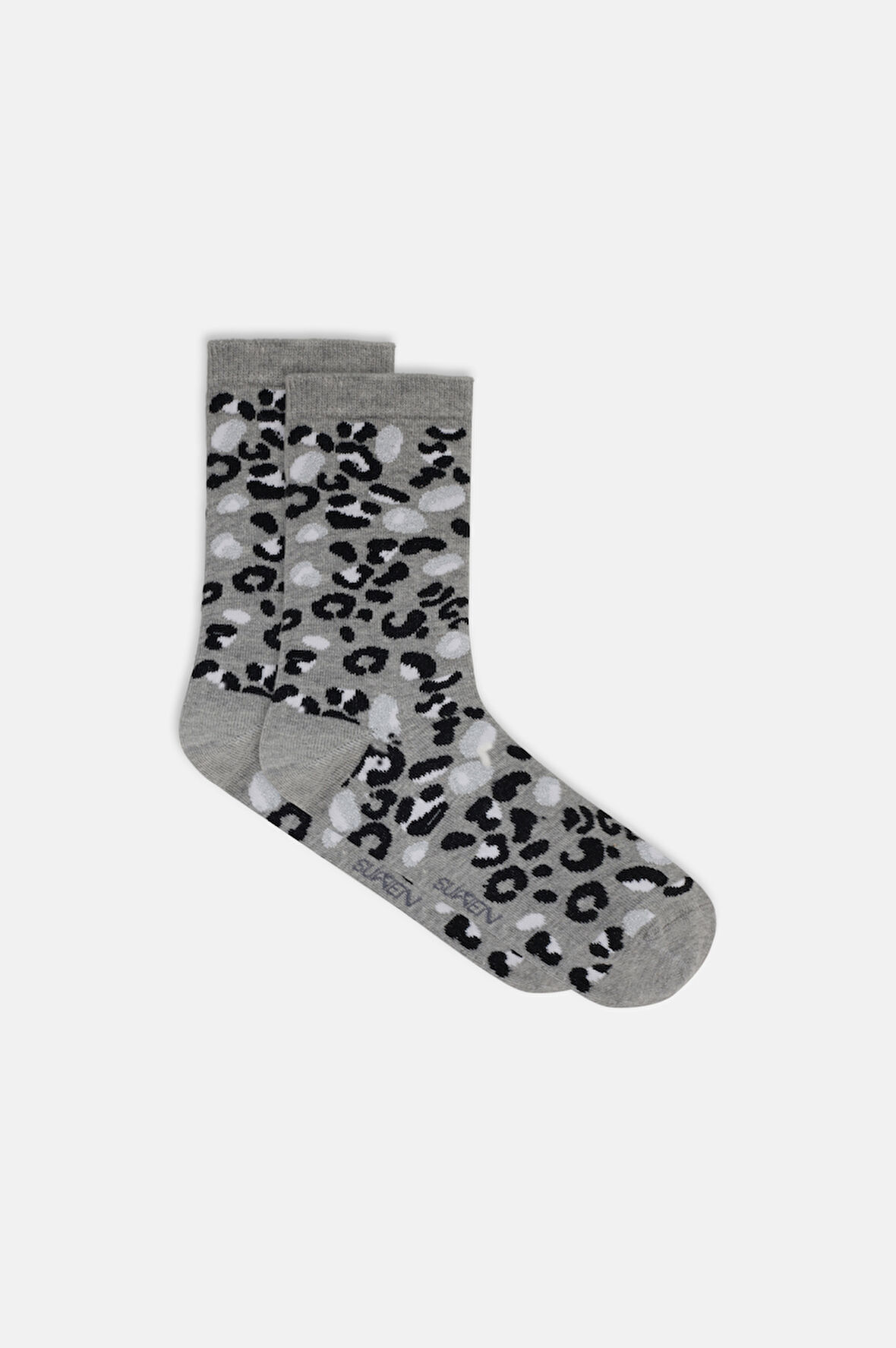 Suwen Leopard Soket Çorap
