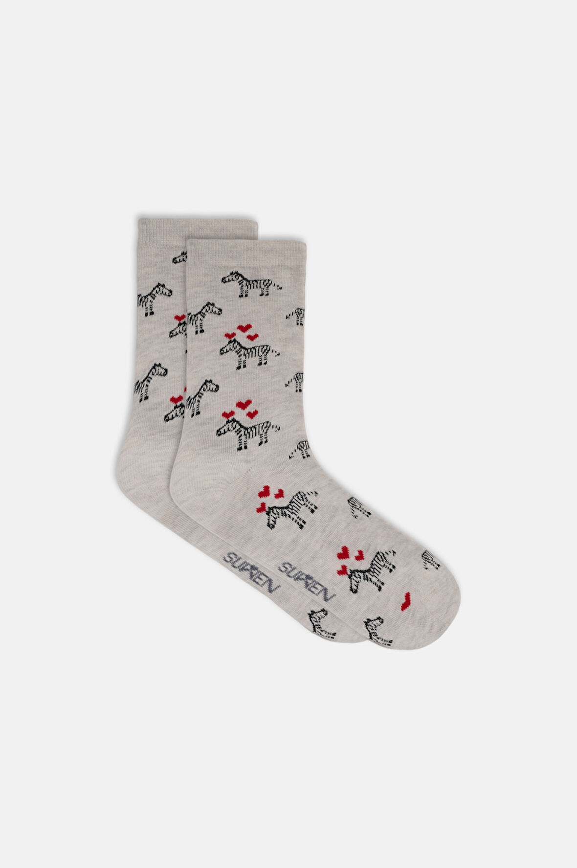 Suwen Zebra Soket Çorap