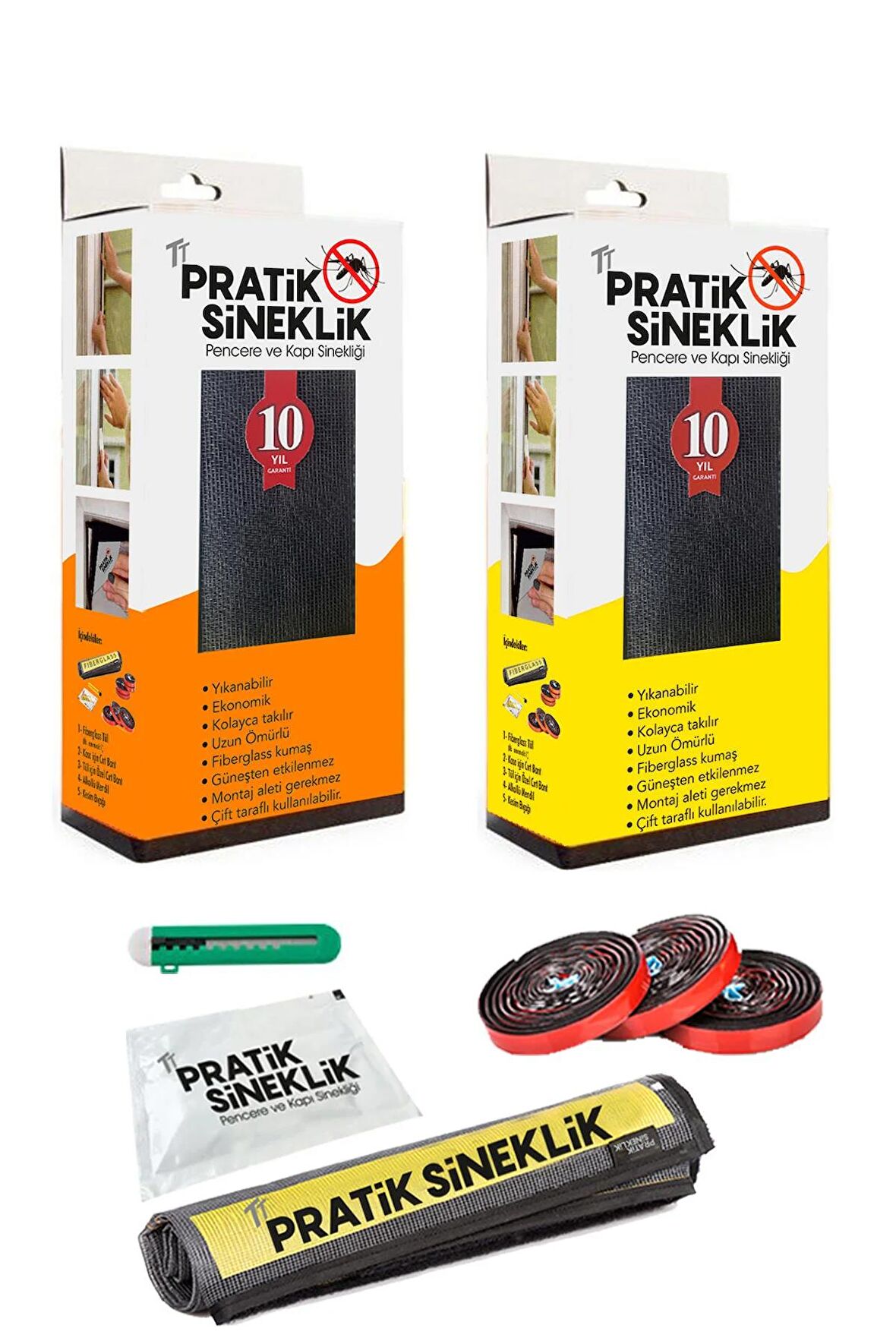 TT Pratik Sineklik | 1 Kapı - 1 Pencere | 2' li Paket