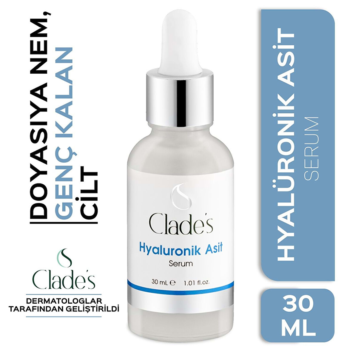 Clades Hyaluronik Asit Serum Yoğun Nemlendirici 30 Ml