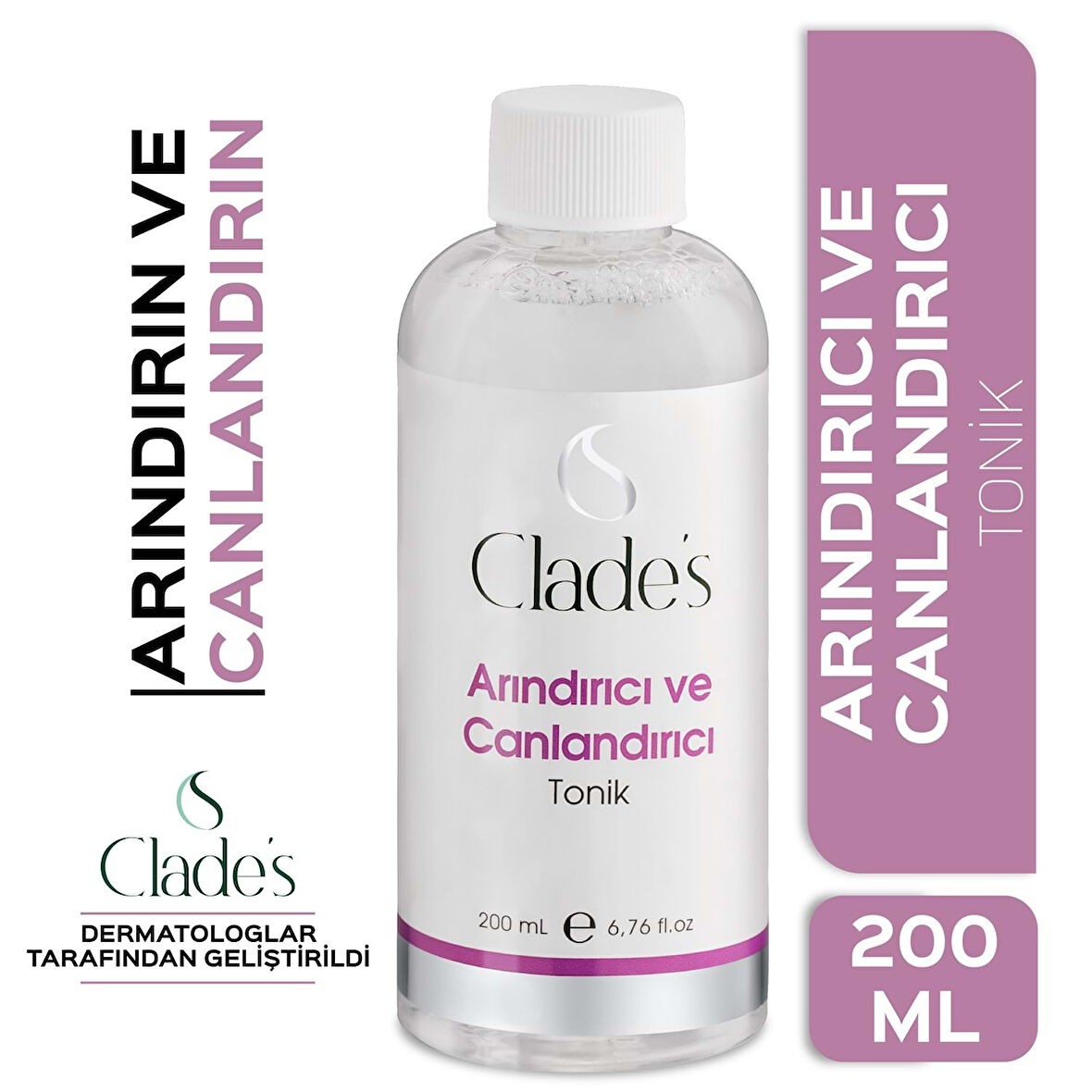 Clades Arındırıcı Ve Canlandırıcı Tonik Tüm Cilt 200 Ml