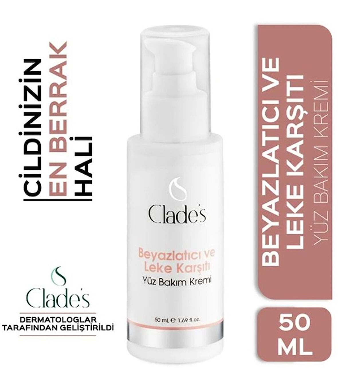 Clades Beyazlatıcı Ve Leke Karşıtı Yüz Bakım Kremi 50 Ml