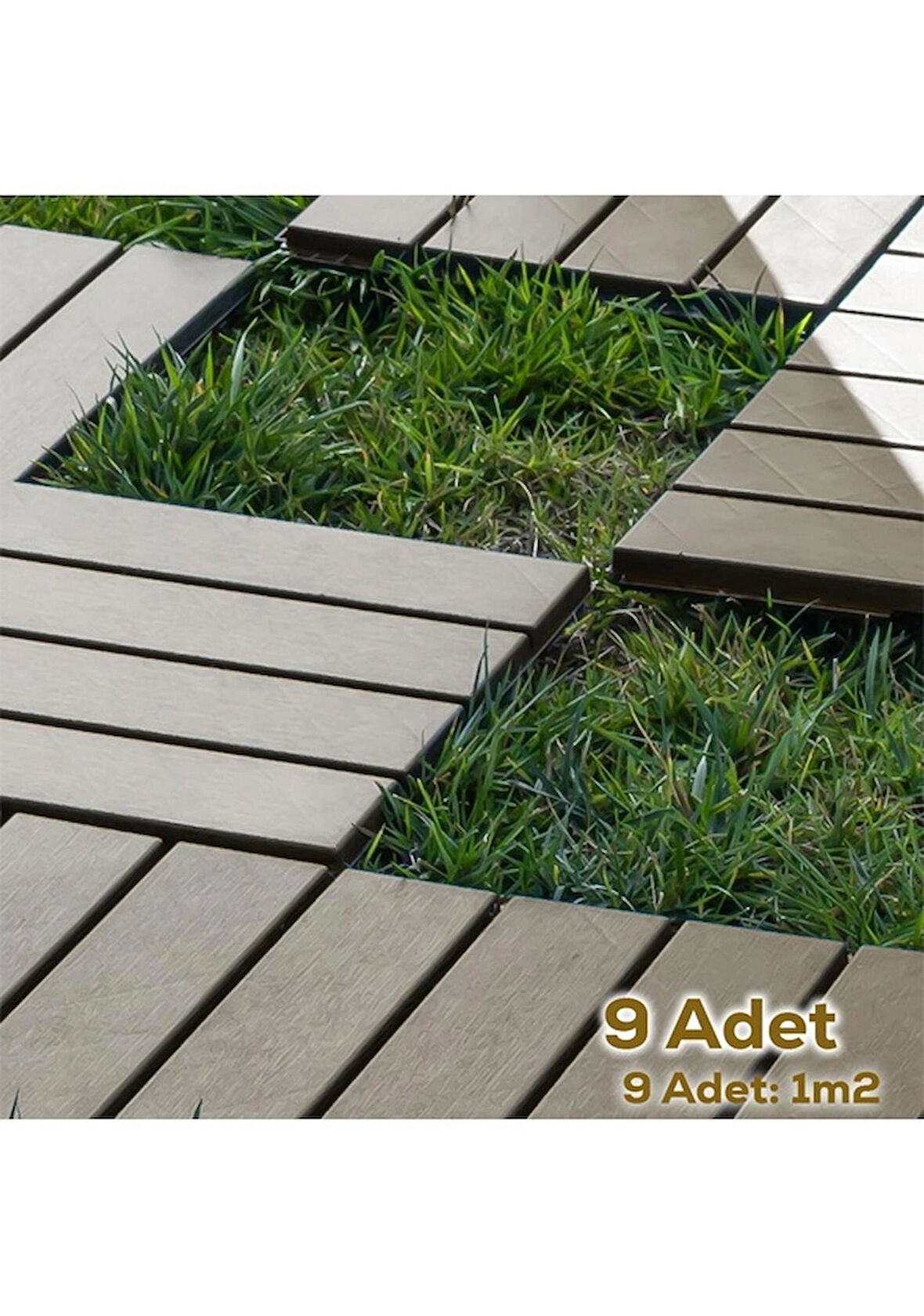 Porsima 1177 9 Lu Bahçe Balkon Teras Zemin Döşemesi Karosu Latte