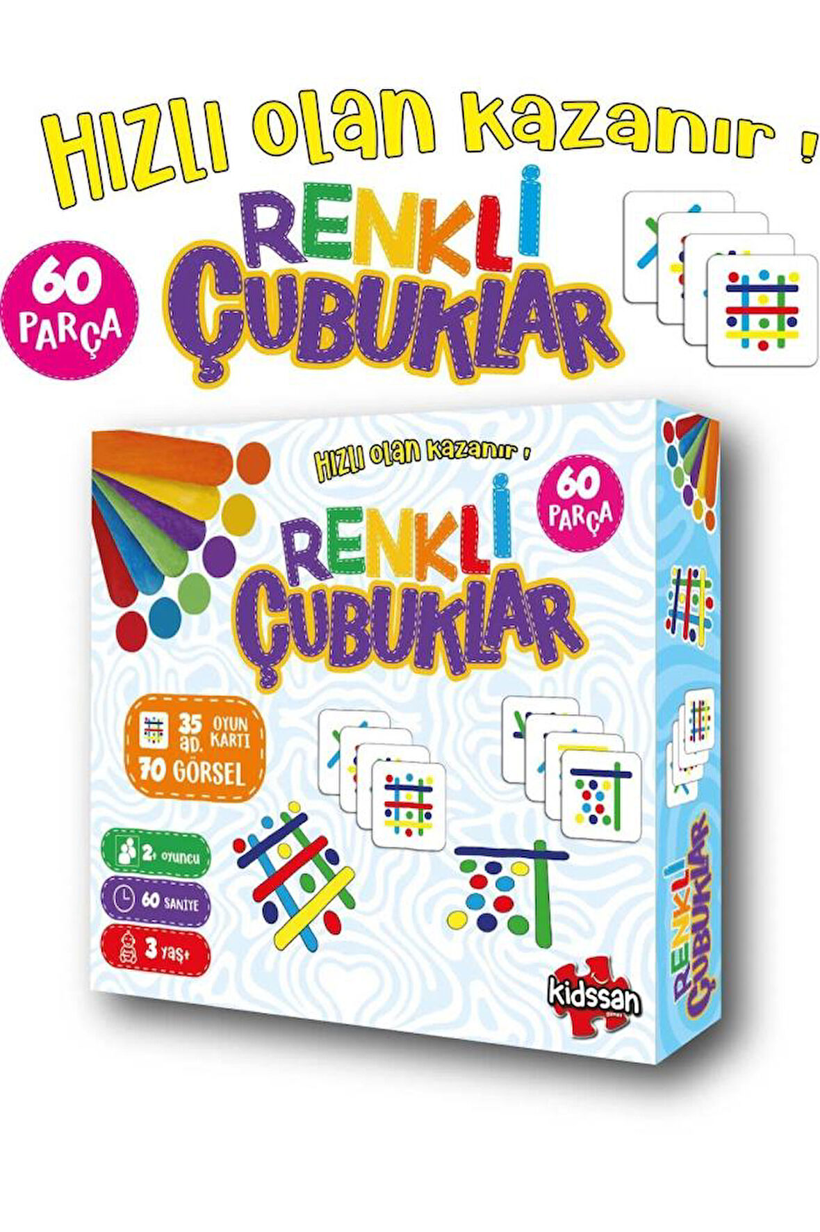 Kidsan Renkli Çubuklar KDS-9014