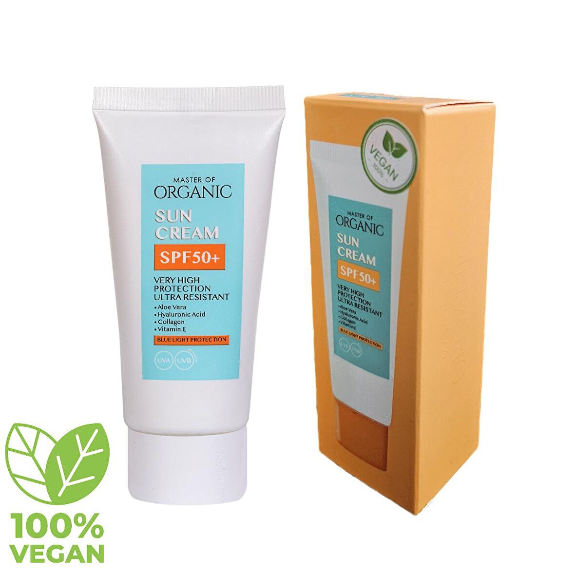 Master Of Organic COLLAGEN hyaluronic sun cream Spf 50+