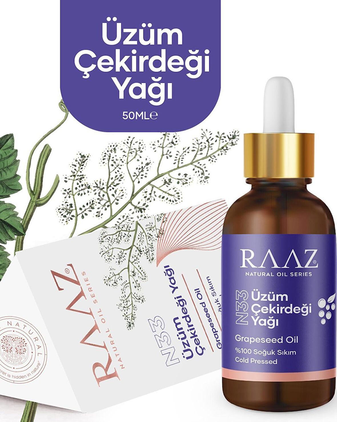 Raaz Üzüm Çekirdeği Yağı 50 ml