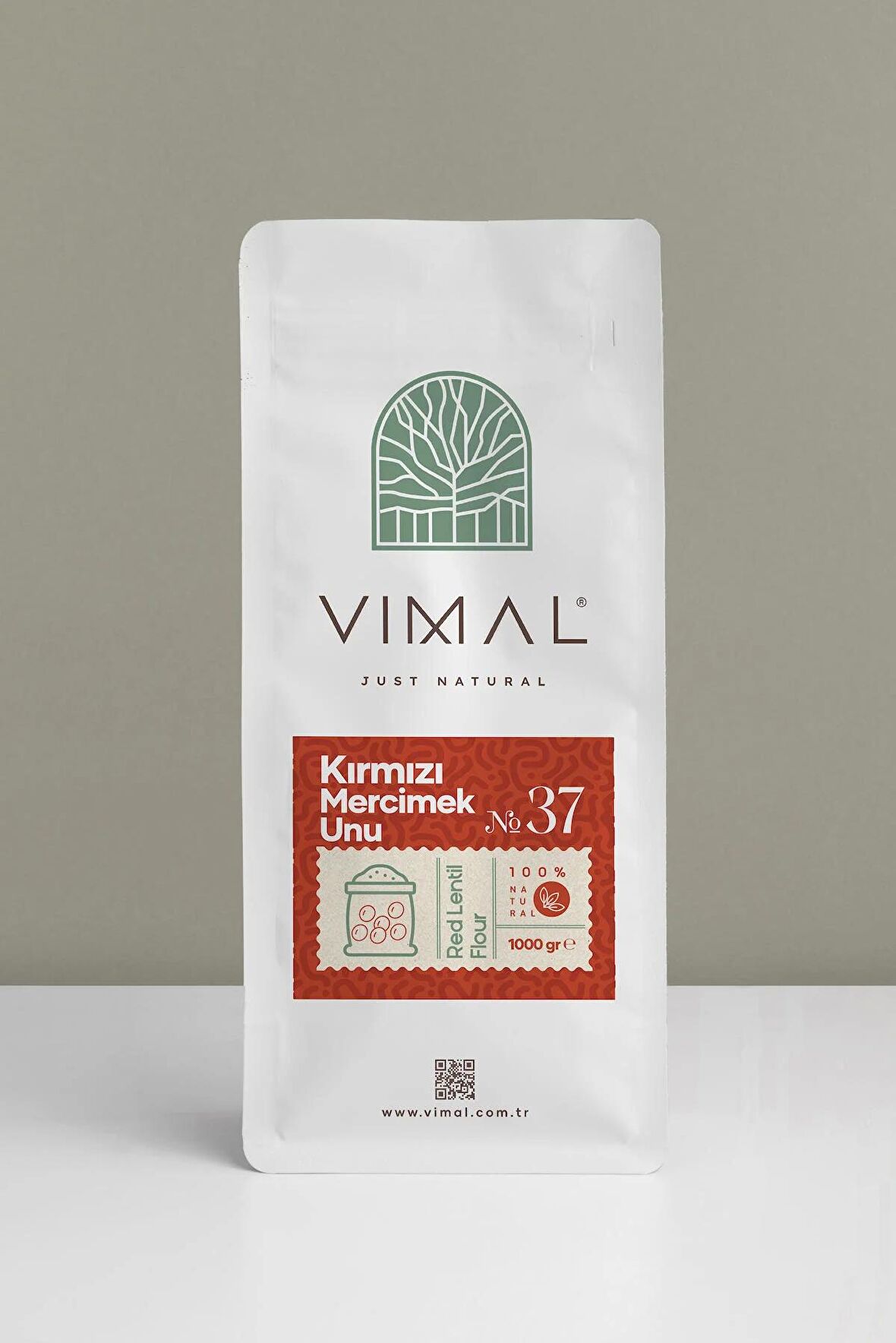 Vimal Kırmızı Mercimek Unu Red Lentil Flour glutensiz 1000 g