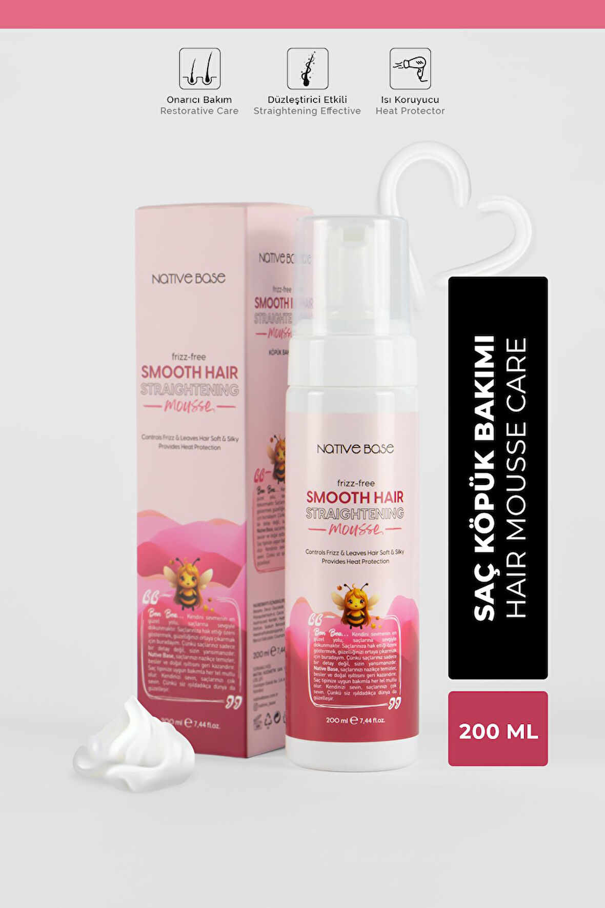 KERATİN SAÇ KÖPÜK BAKIMI 200 ML