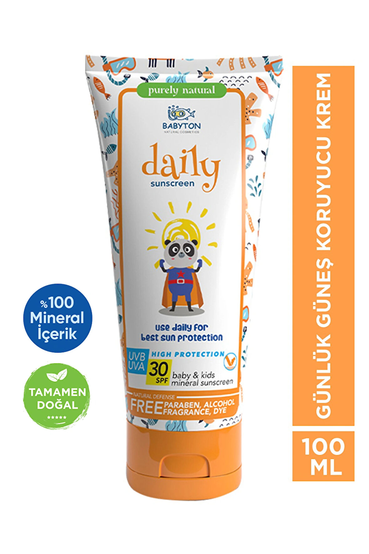 Babyton Bebek & Çocuk Günlük Güneş Koruyucu Krem 100 ml