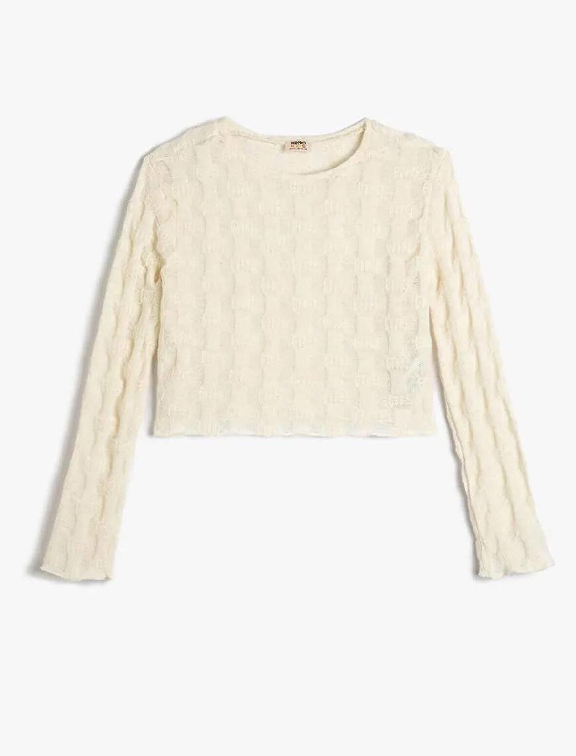 4WKG10679AK Koton Kız Çocuk Sweat EKRU