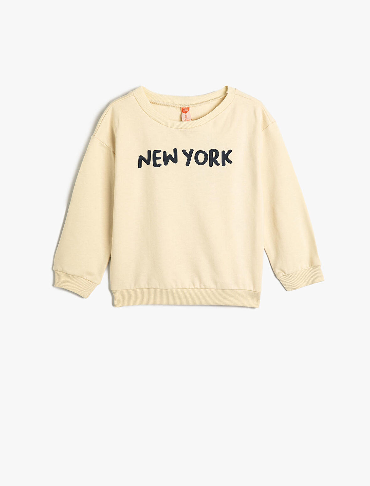 Sweatshirt Uzun Kollu Bisiklet Yaka Şehir Temalı Şardonlu 