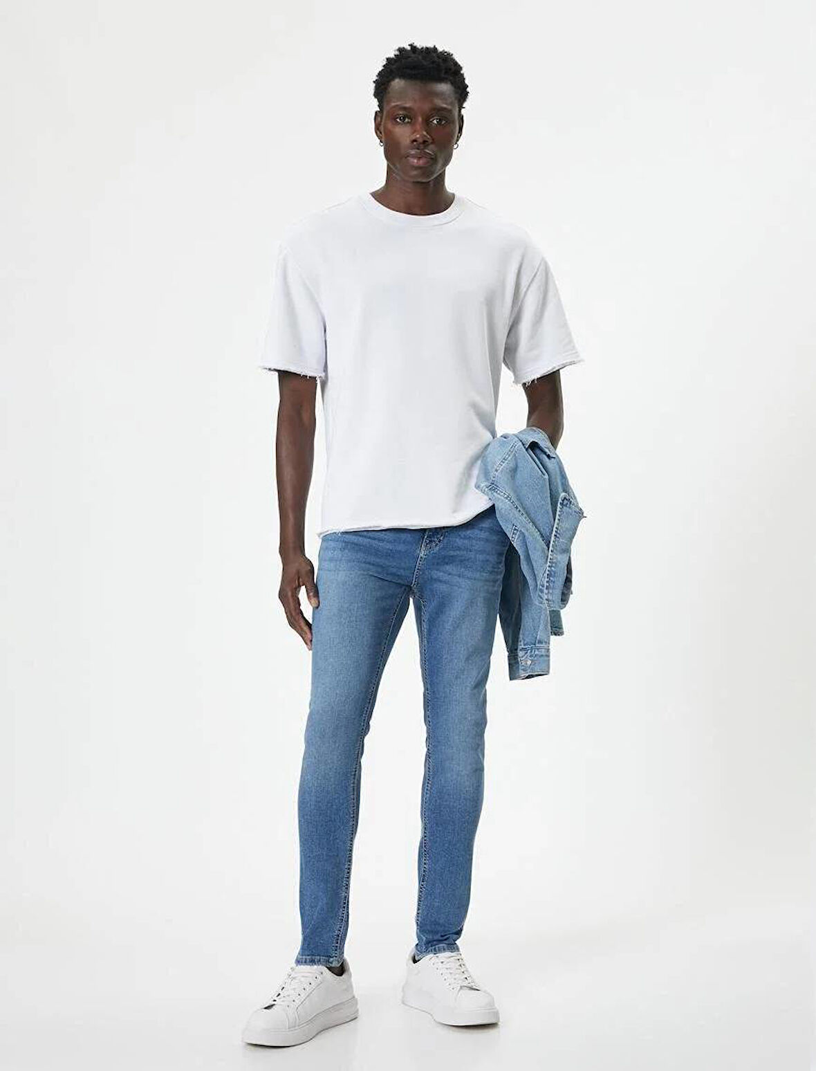 4SAM40108ND Koton Mıchael Erkek Jean Pantolon AÇIK İNDİGO