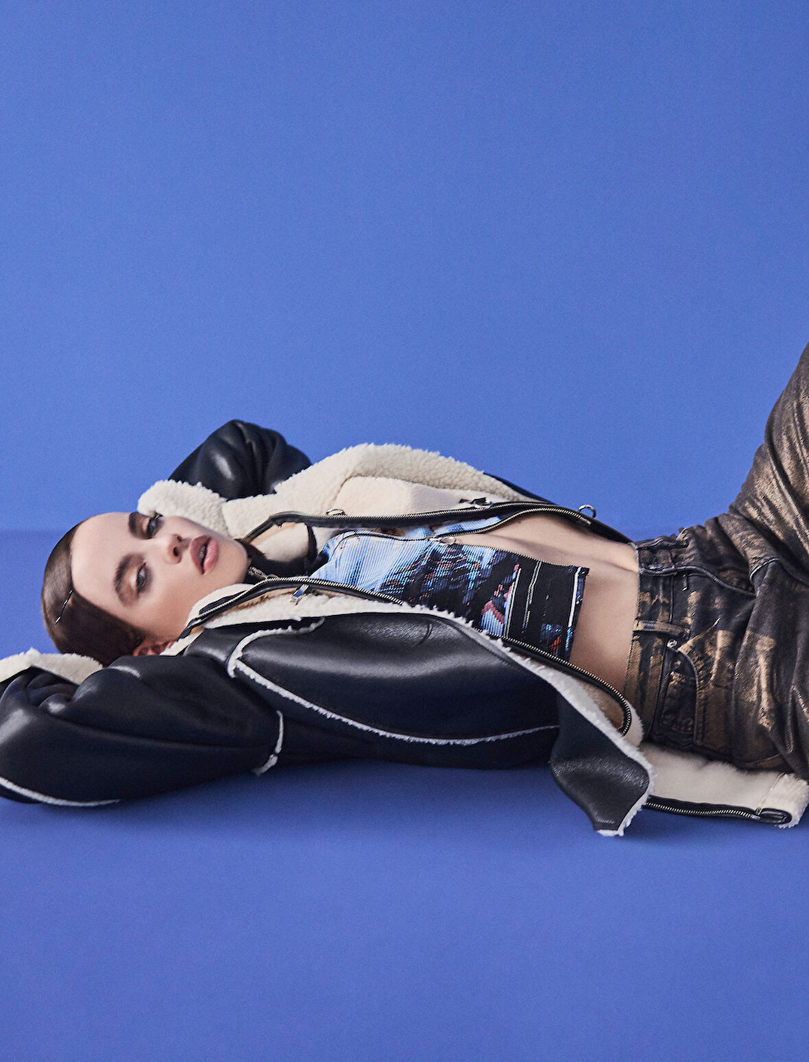 Yüksek Bel Varaklı Straight Jean Kot Pantolon Düz Paça Normal Kesim - Eve Jean