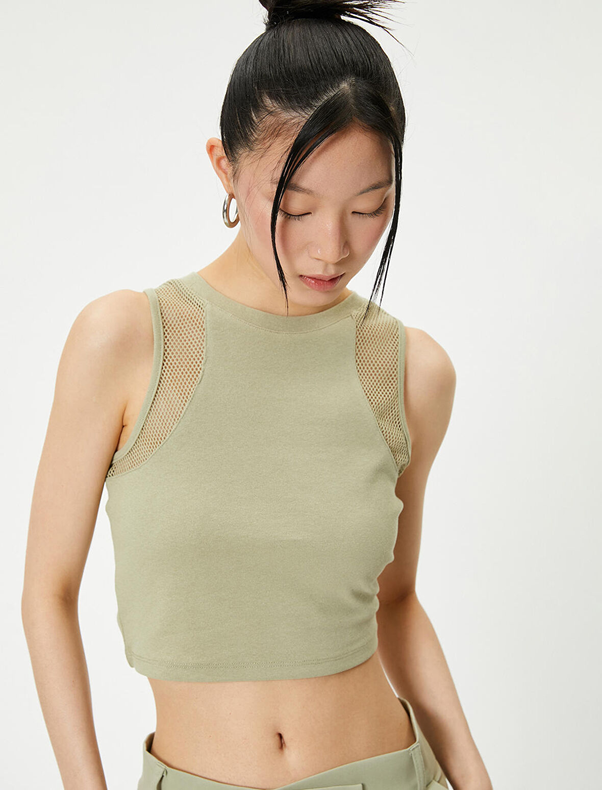 Mesh Detail Tank Top