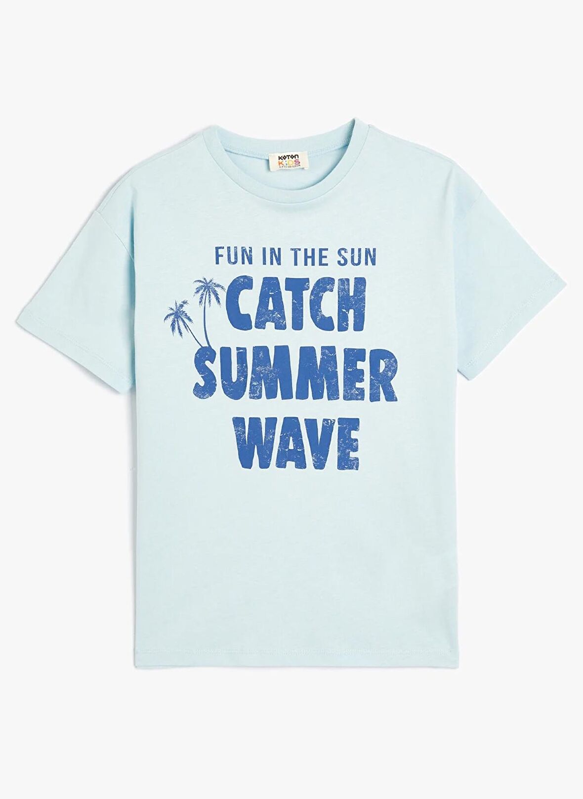 Koton Mavi Erkek Çocuk  T-Shirt 4SKB10287TK