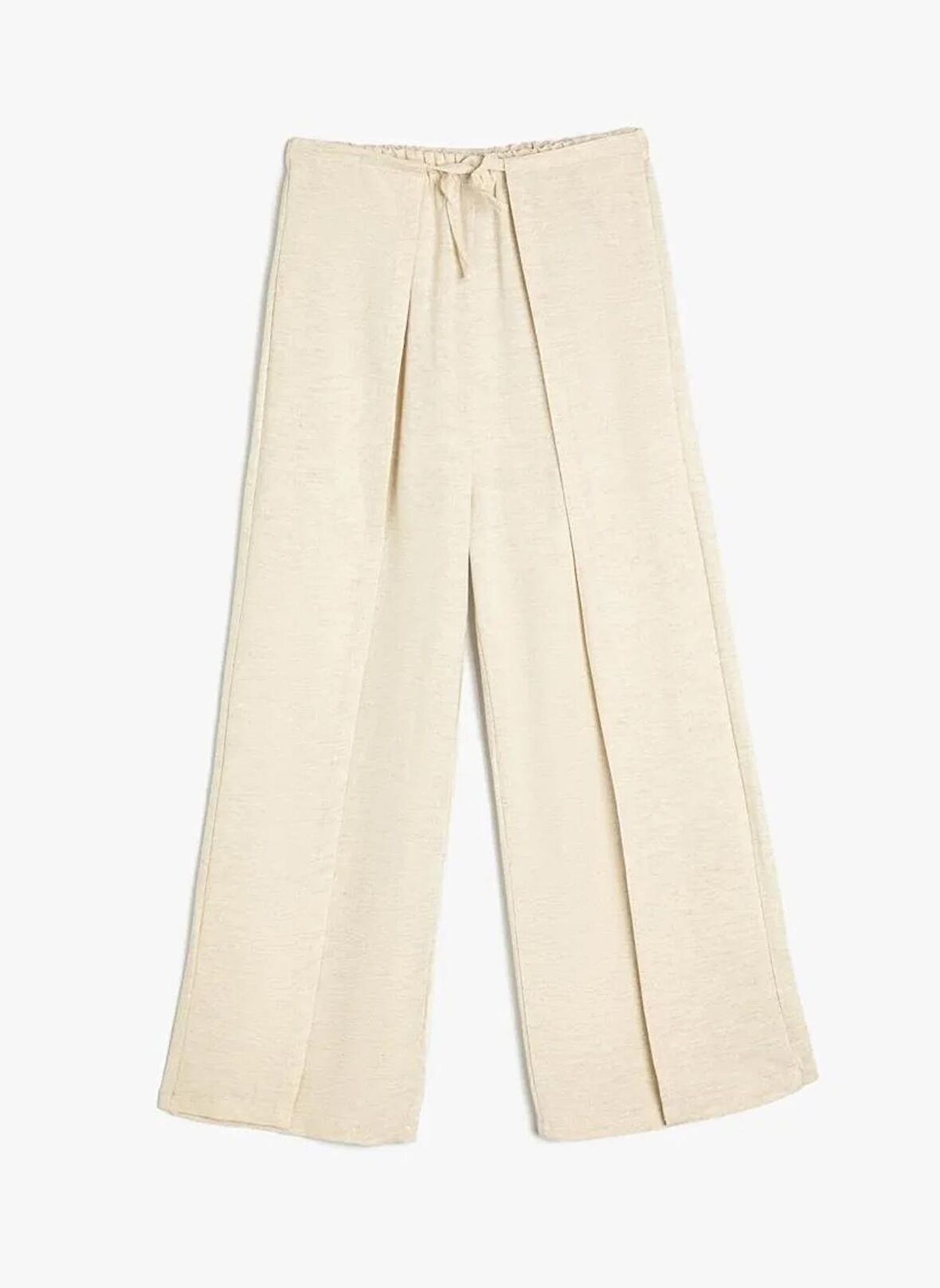 Koton Normal Bel Normal Paça Bej Kadın Chino Pantolon 4SKG40074AW