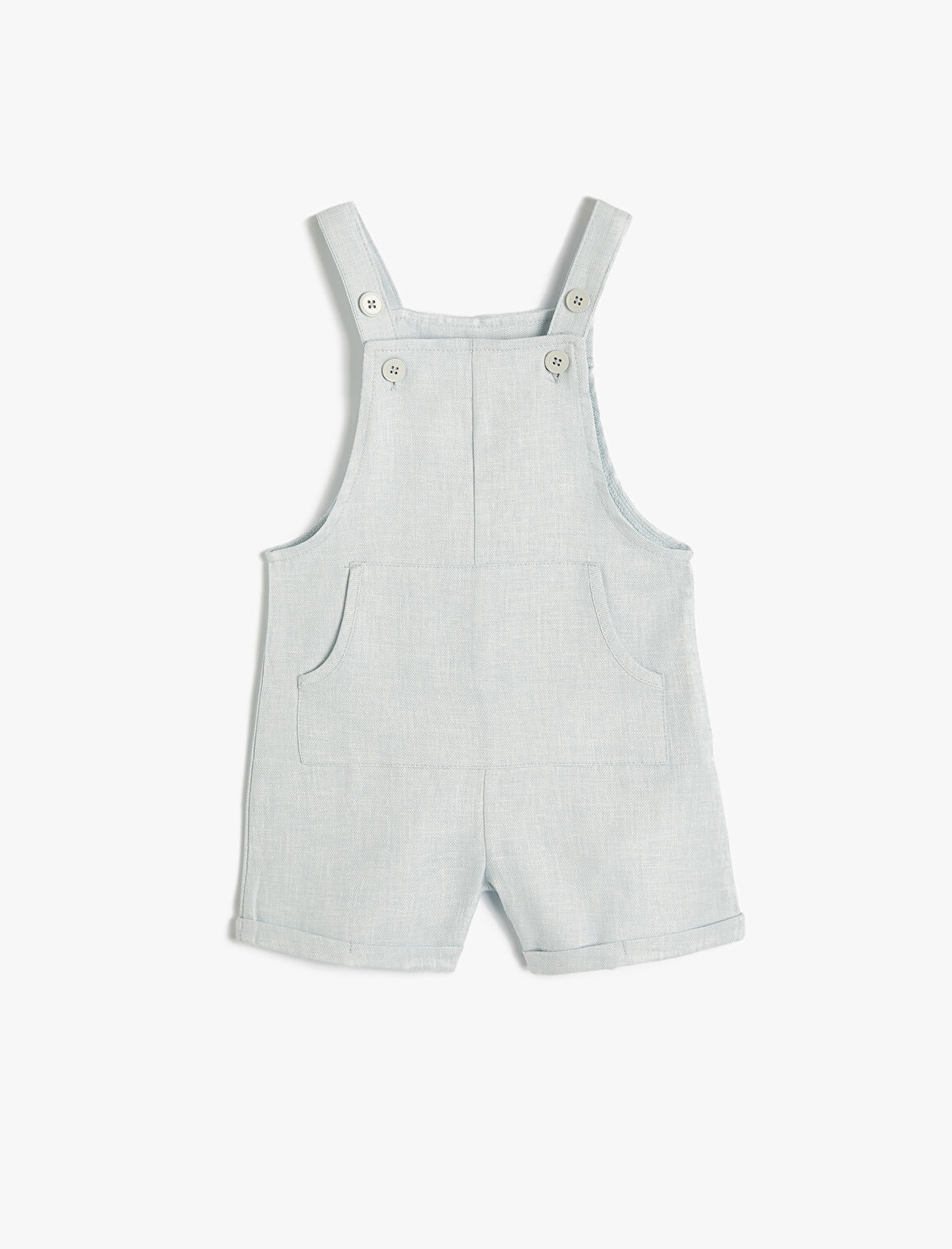 Keten Salopet Tulum Askılı Kanguru Cepli 