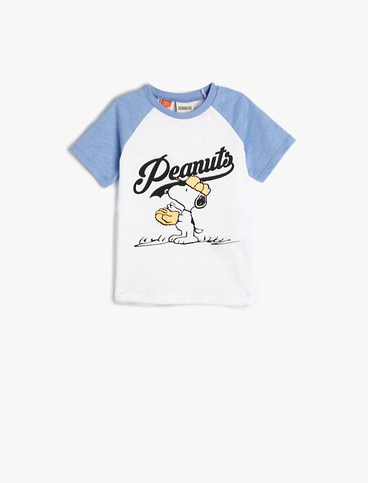 Snoopy Baskılı Lisanslı Tişört Uzun Kollu Bisiklet Yaka